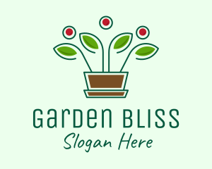 Blooming Flower Pot Plant  logo