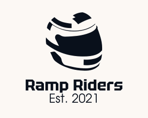 Racing Motorcycle Helmet logo design