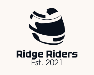 Racing Motorcycle Helmet logo design