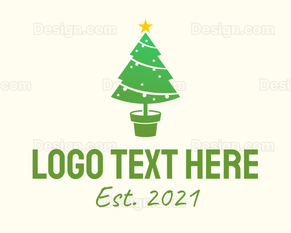 Christmas Tree Ornament Logo