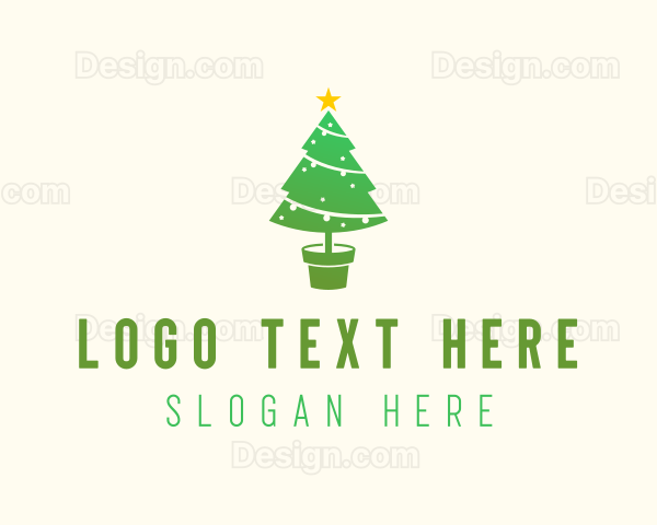 Christmas Plant Ornament Logo