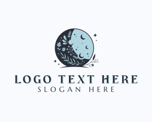 Floral Boho Moon  logo