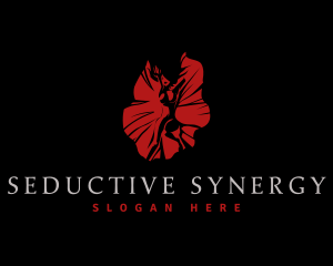 Red Seductive Woman logo design