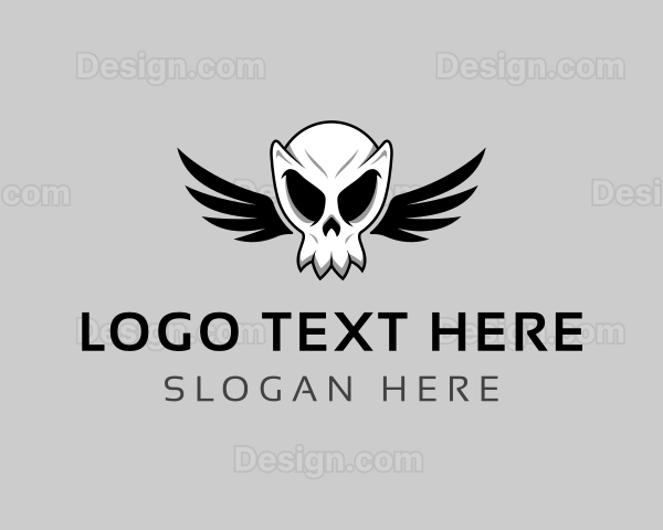 Halloween Death Skull Logo