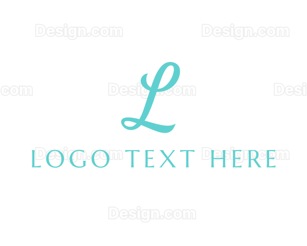 Premium Feminine Cursive Logo