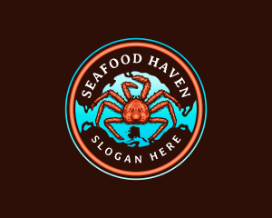 King Crab Seafood Alaska logo design