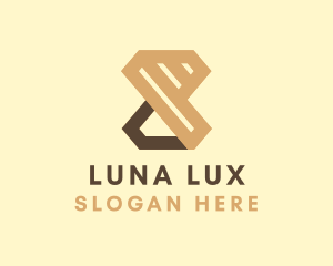 Brown Luxe Diamond logo design