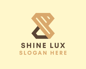 Brown Luxe Diamond logo design