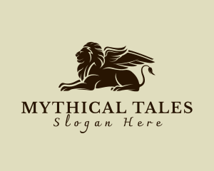 Mythological Griffin Creature logo