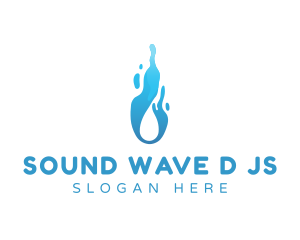 Droplet Liquid Flow logo design