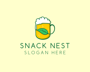 Natural Draft Beer  logo design