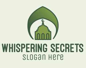 Green Islamic Mosque  Logo