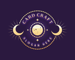 Cosmic Moon Astrology logo design