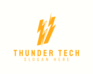 Thunder Volt Strike logo design