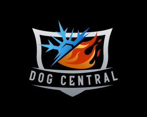 Cool Ice Flame Ventilation logo design