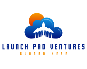 Cloud Airplane Tourism logo design