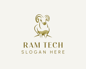 Livestock Ram Goat logo design