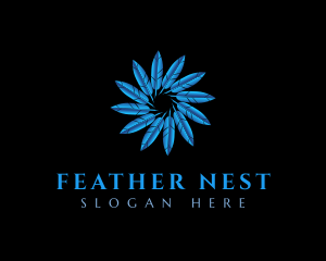 Plume Feather Quill logo design