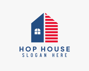 Patriotic House Realtor logo design