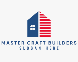 Patriotic House Realtor logo design