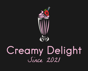 Strawberry Milkshake Smoothie  logo
