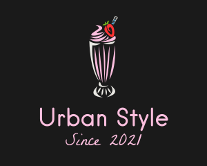 Strawberry Milkshake Smoothie  logo