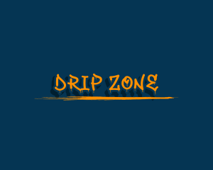 Dripping Graffiti Mural logo design