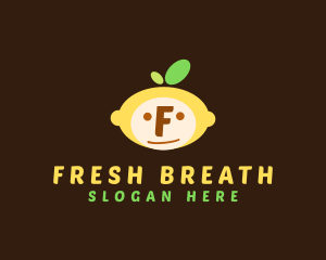 Lemon Fruit Face  logo design