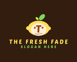 Lemon Fruit Face  logo design