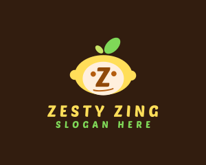 Lemon Fruit Face  logo design