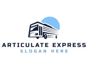 Bus Transport Express Tour logo design
