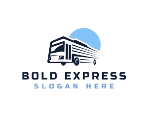 Bus Transport Express Tour logo design