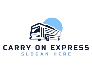 Bus Transport Express Tour logo design