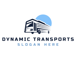 Bus Transport Express Tour logo design