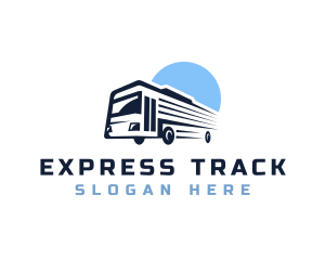 Bus Transport Express Tour logo design