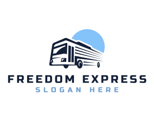 Bus Transport Express Tour logo design