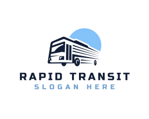 Bus Transport Express Tour logo design