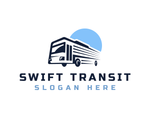 Bus Transport Express Tour logo design