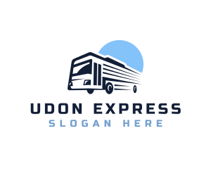 Bus Transport Express Tour logo design