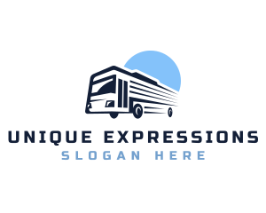 Bus Transport Express Tour logo design