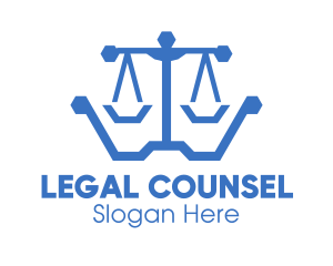 Polygon Lawyer Scales logo