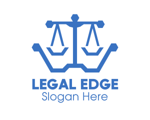 Polygon Lawyer Scales logo
