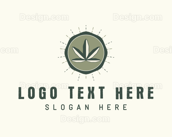 Herbal Weed Leaf Logo