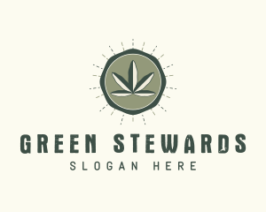 Herbal Weed Leaf logo design