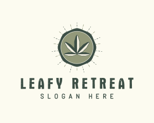 Herbal Weed Leaf logo design