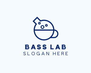 Blue Flask Cup logo design