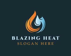 Cold Heating Fire logo design