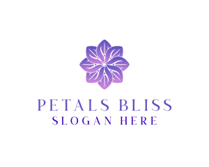 Flower Petals Propeller logo design