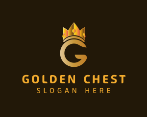 Gold Crown Letter G logo design