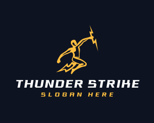 Thunder Bolt Runner logo design